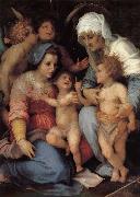 Andrea del Sarto, The Virgin and Child with Saint Elizabeth. St. John childhood. Two angels